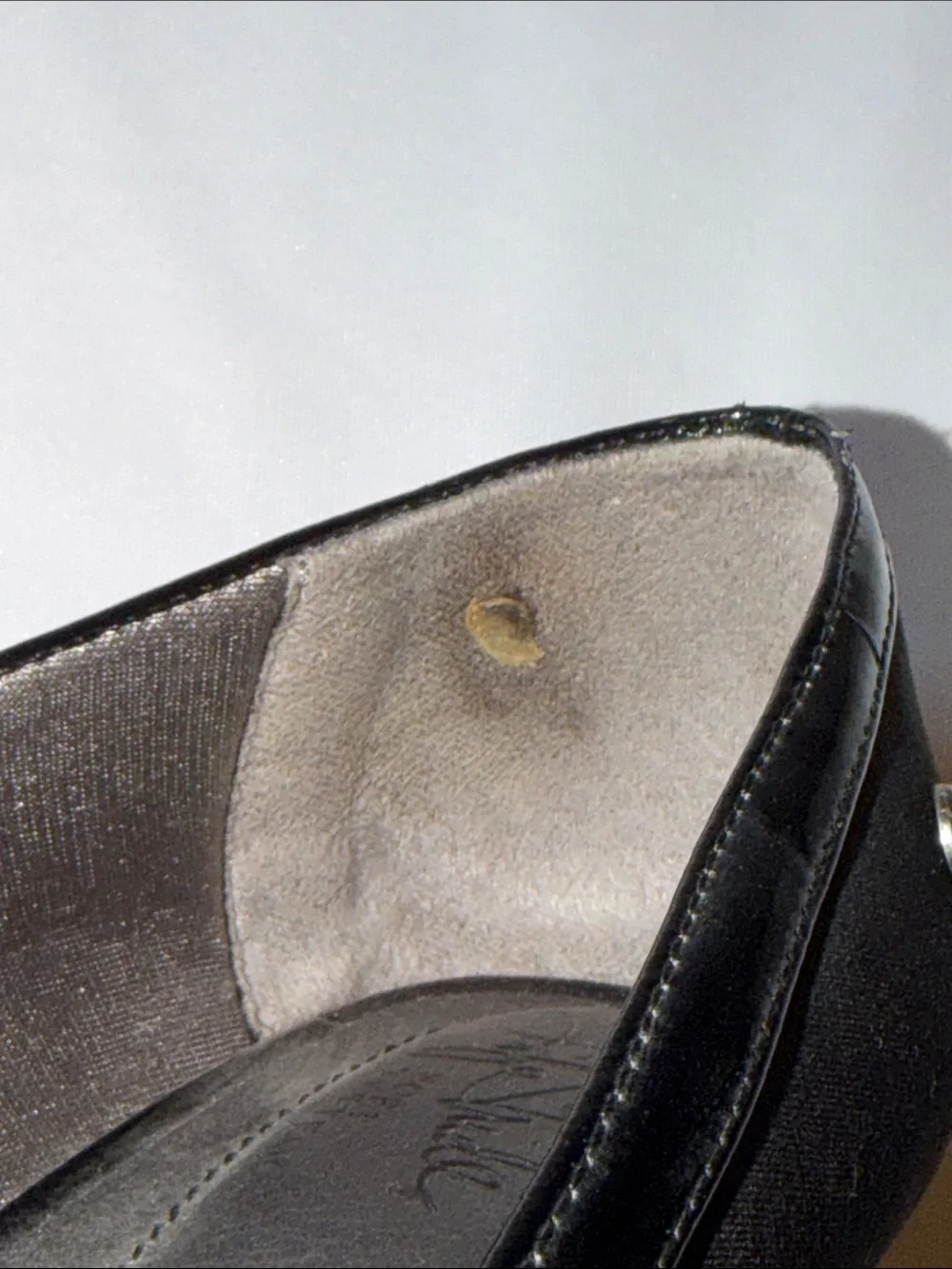 Life Stride Black Peep Toe Kitten Heel Pumps Women's Size 9